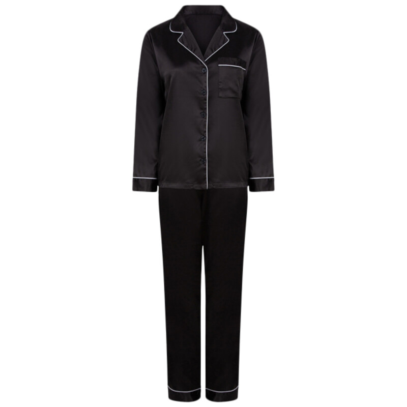 Women's satin long pyjamas Thumbnail